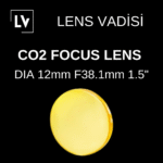 Dia12mm F38.1mm 1.5" ET 2 mm  CO2 Lens